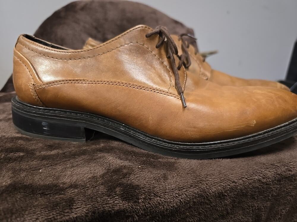 Alfani Men's Brown Tan Dress Shoes Lace UpSize 11.5 M